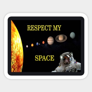 Respect My Space Sticker